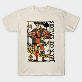 Character of Playing Cards Jack of Spades T-Shirt